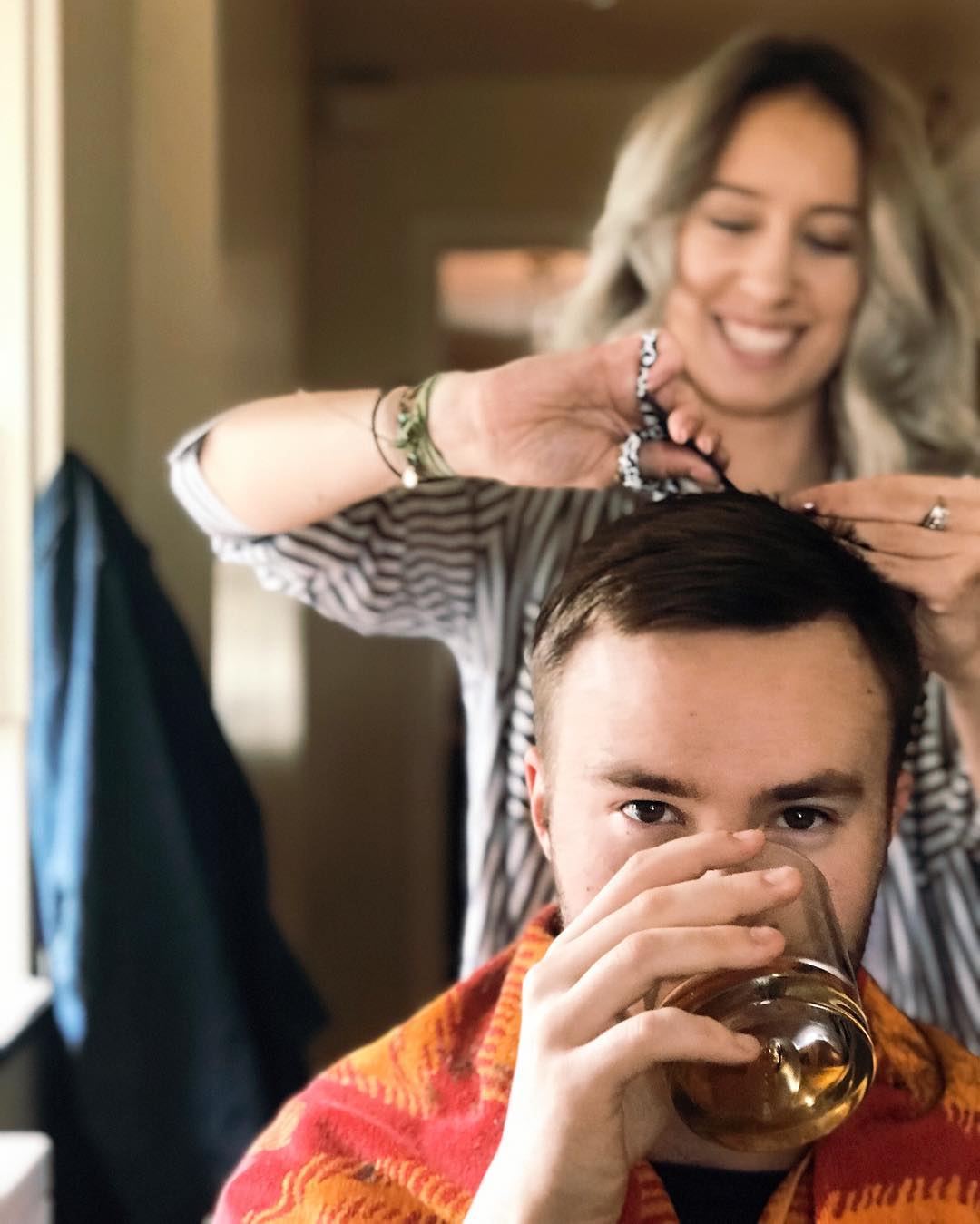 A fresh cut with a complimentary drink at The Cutdown Studio